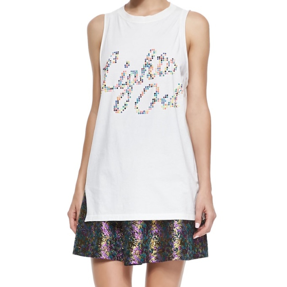 3.1 Phillip Lim Single-Pleat A-Line Jacquard Skirt - Picture 3 of 4